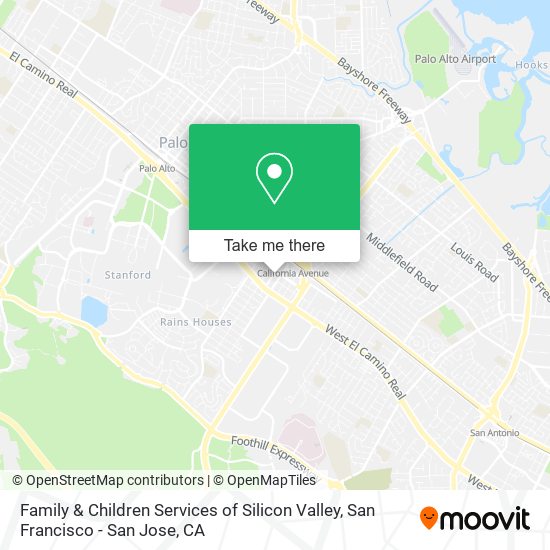 Mapa de Family & Children Services of Silicon Valley