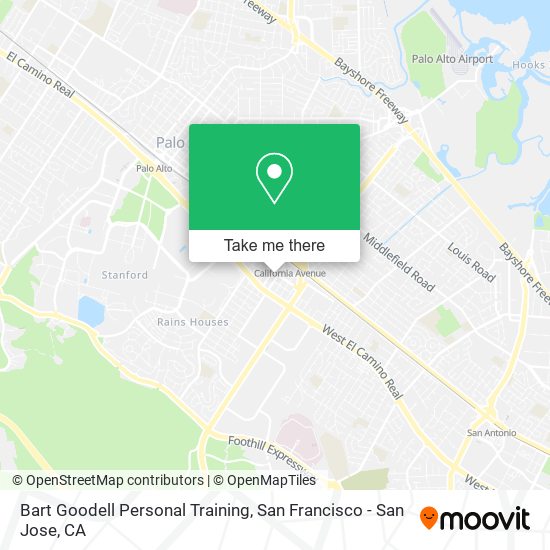 Mapa de Bart Goodell Personal Training