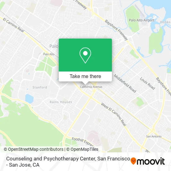 Counseling and Psychotherapy Center map