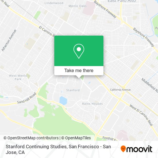 Mapa de Stanford Continuing Studies