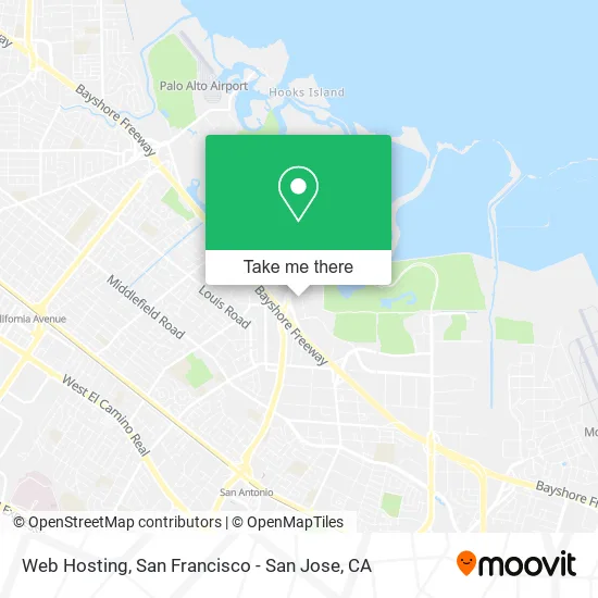 Web Hosting map