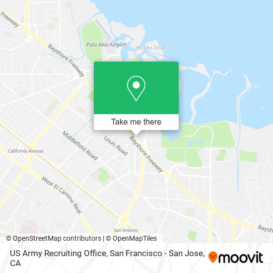 US Army Recruiting Office map