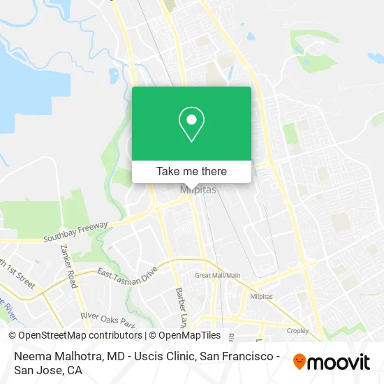 Mapa de Neema Malhotra, MD - Uscis Clinic