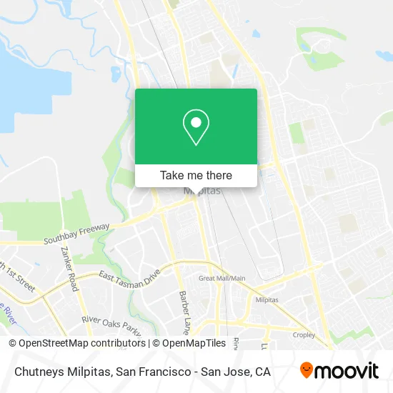 Mapa de Chutneys Milpitas