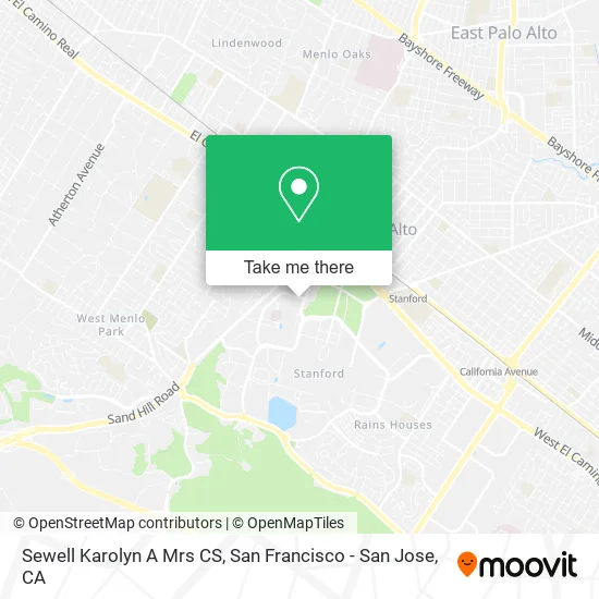 Mapa de Sewell Karolyn A Mrs CS