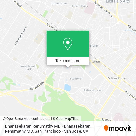 Mapa de Dhanasekaran Renumathy MD - Dhanasekaran, Renumathy MD