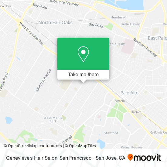 Genevieve's Hair Salon map