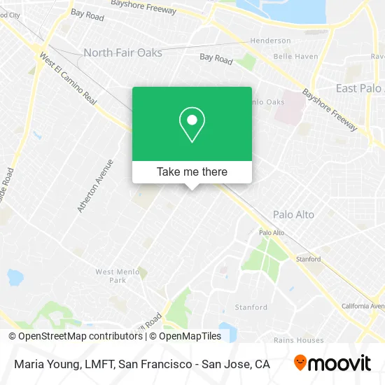 Maria Young, LMFT map