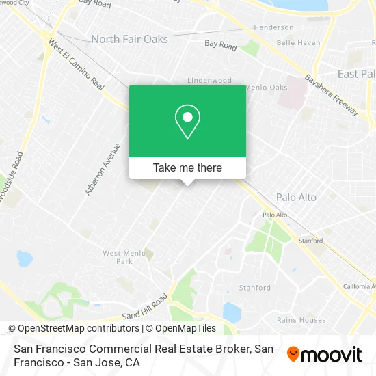 Mapa de San Francisco Commercial Real Estate Broker