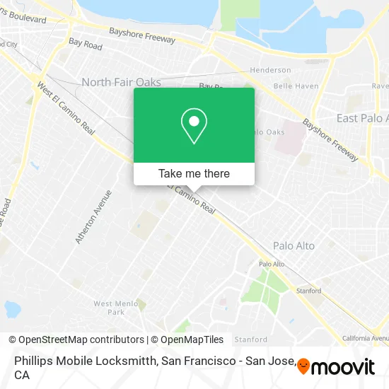 Phillips Mobile Locksmitth map