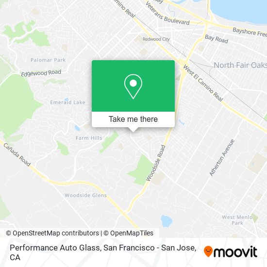 Performance Auto Glass map