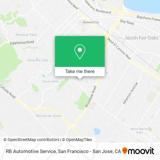 RB Automotive Service map