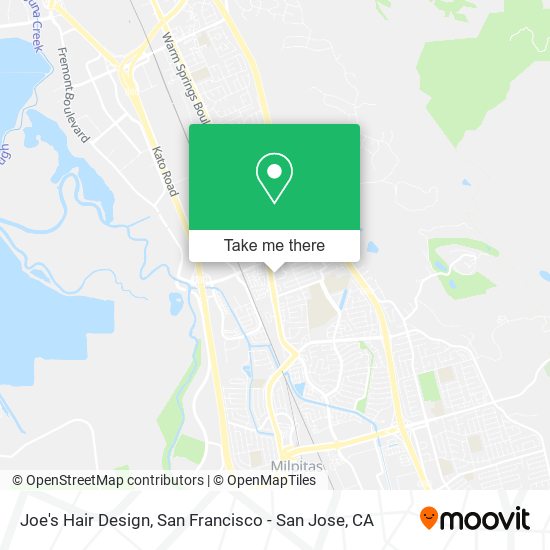 Joe's Hair Design map