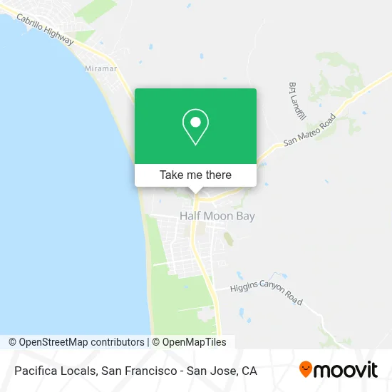 Pacifica Locals map
