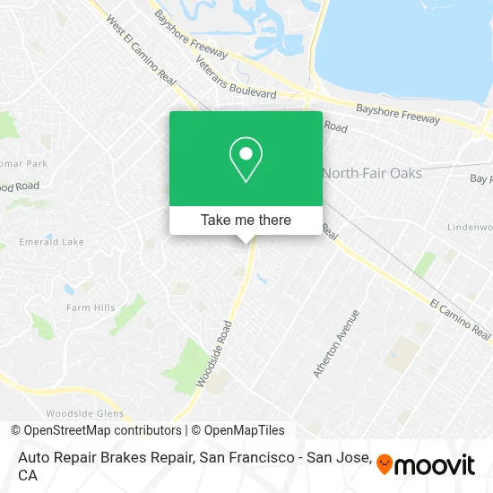 Auto Repair Brakes Repair map