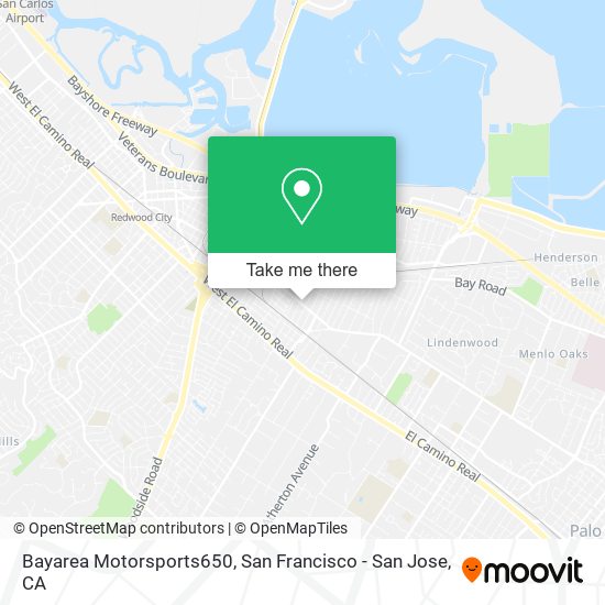 Mapa de Bayarea Motorsports650