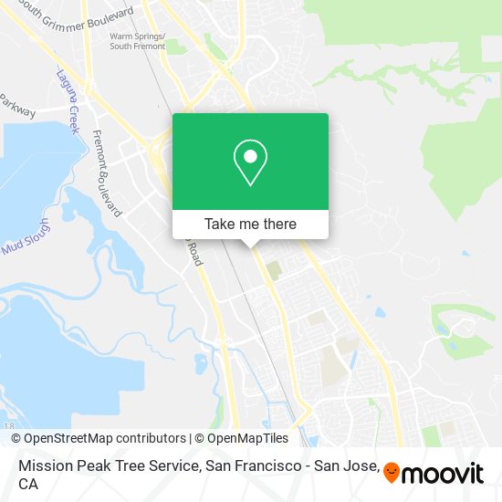 Mission Peak Tree Service map