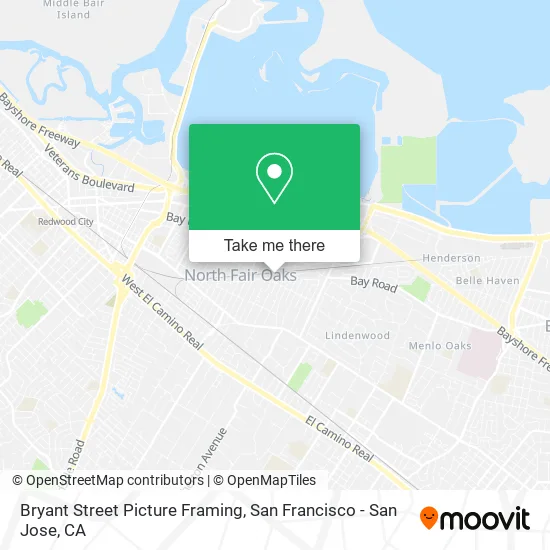 Bryant Street Picture Framing map