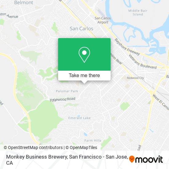 Monkey Business Brewery map