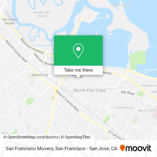 Mapa de San Francisco Movers