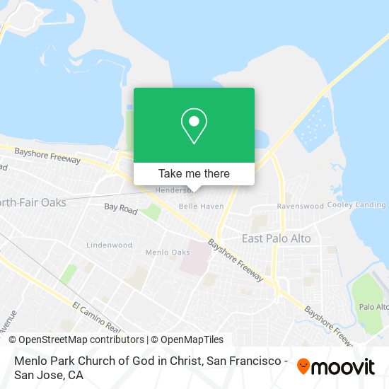 Menlo Park Church of God in Christ map