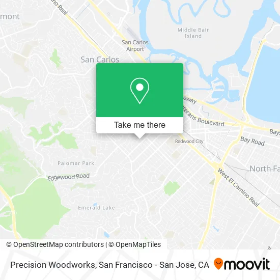 Mapa de Precision Woodworks