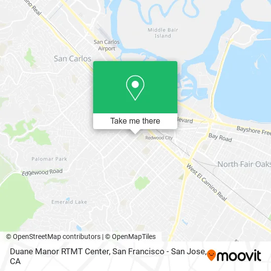 Mapa de Duane Manor RTMT Center