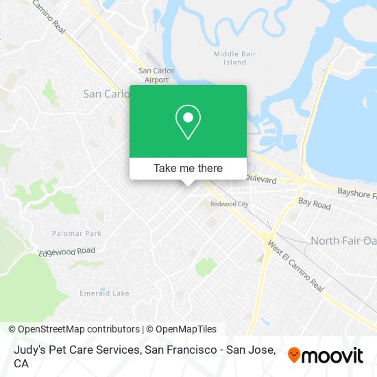 Mapa de Judy's Pet Care Services