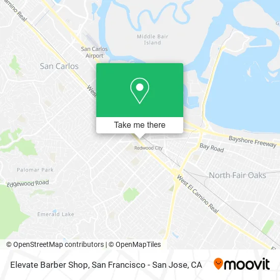 Elevate Barber Shop map