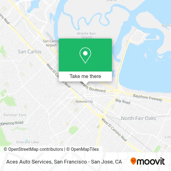 Aces Auto Services map