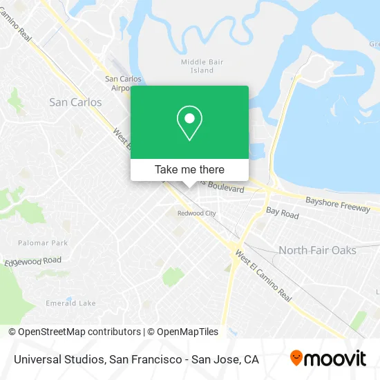 Universal Studios map