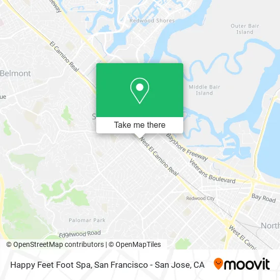 Mapa de Happy Feet Foot Spa