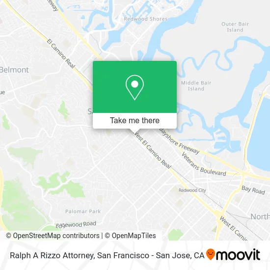 Ralph A Rizzo Attorney map