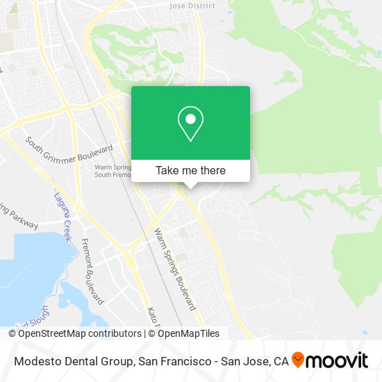 Modesto Dental Group map