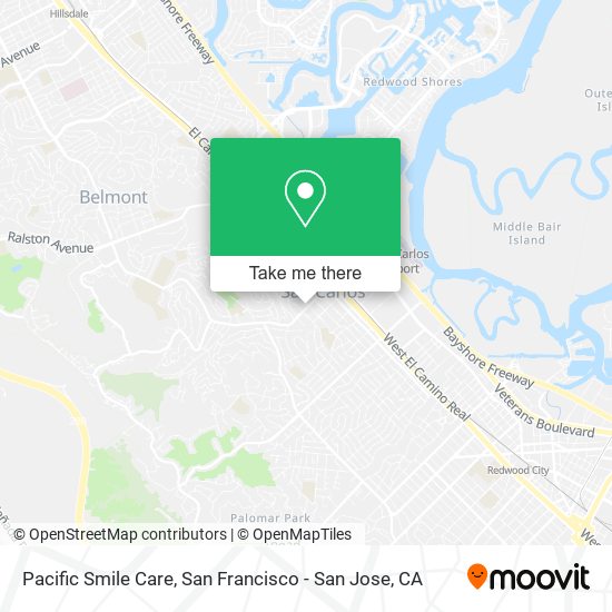 Pacific Smile Care map