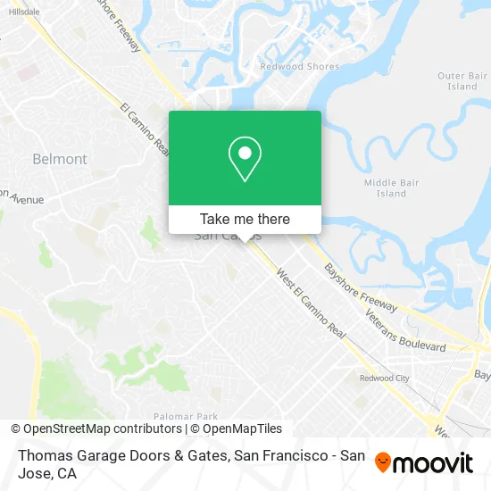Mapa de Thomas Garage Doors & Gates