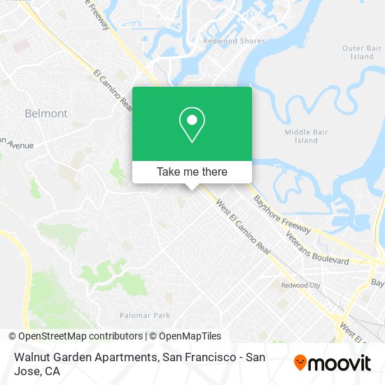 Walnut Garden Apartments map