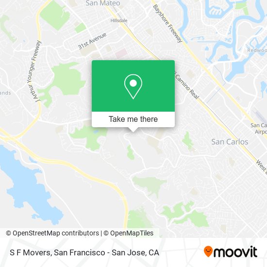 S F Movers map