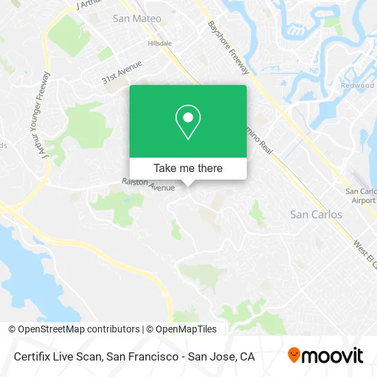 Certifix Live Scan map