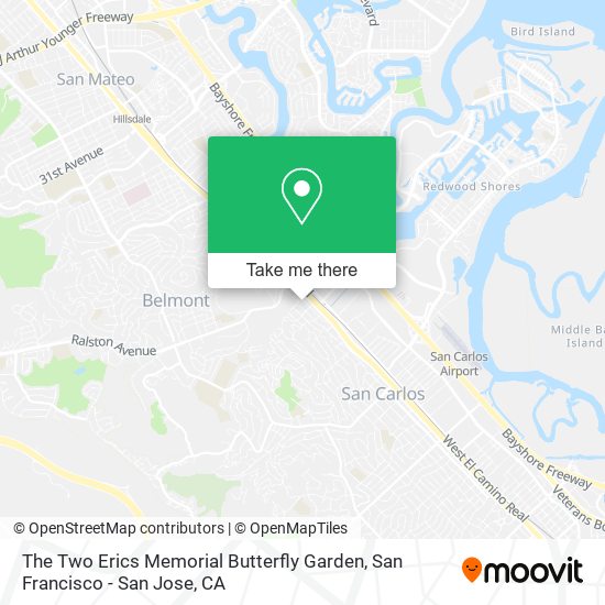 The Two Erics Memorial Butterfly Garden map