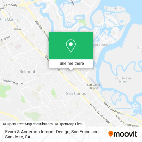 Evars & Anderson Interior Design map