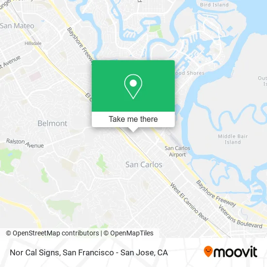 Nor Cal Signs map