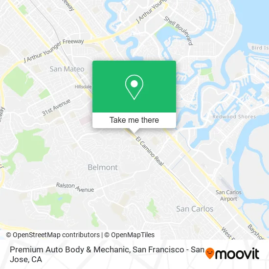 Mapa de Premium Auto Body & Mechanic
