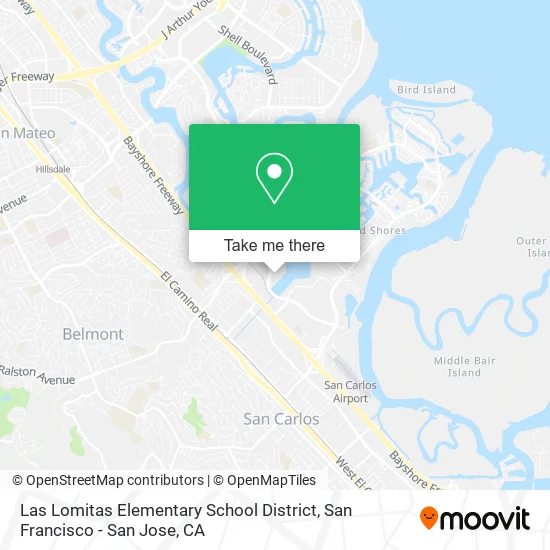 Mapa de Las Lomitas Elementary School District
