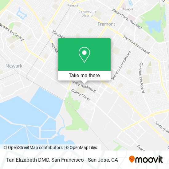 Mapa de Tan Elizabeth DMD