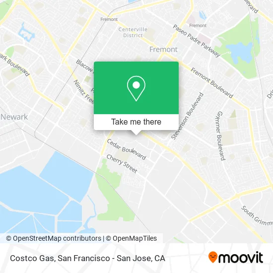 Mapa de Costco Gas
