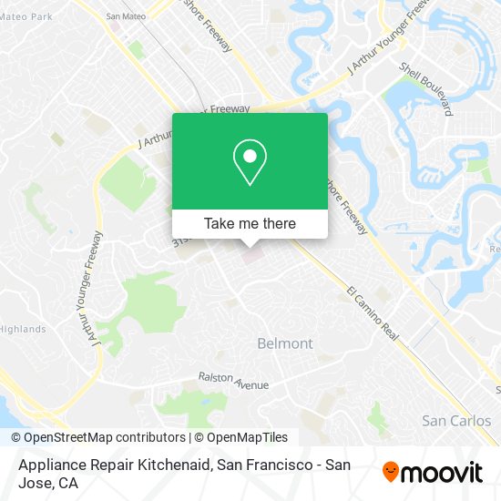 Appliance Repair Kitchenaid map