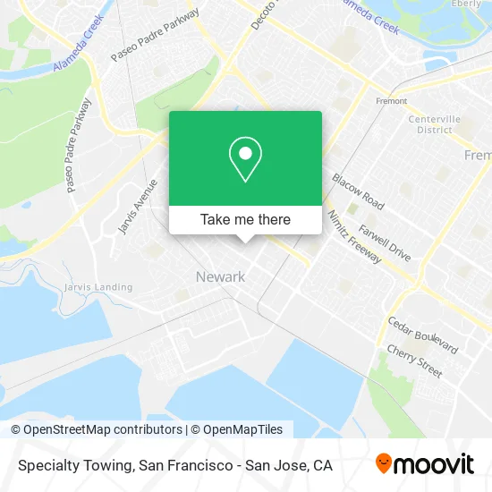 Mapa de Specialty Towing