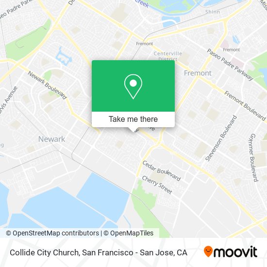 Collide City Church map