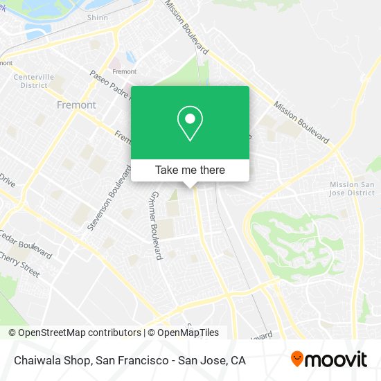 Chaiwala Shop map
